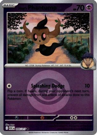 Hop's Phantump (Energy Symbol Pattern) (95) Reverse Holofoil - Ascended Heroes