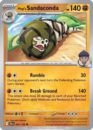 Hop's Sandaconda (87) Reverse Holofoil - Journey Together