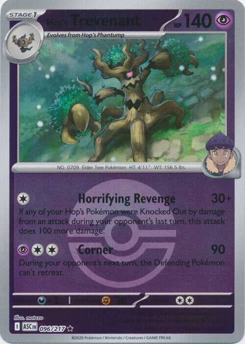 Hop's Trevenant (Poke Ball) (96) Reverse Holofoil - Ascended Heroes