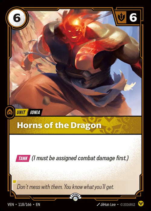 Horns of the Dragon (118) Foil - Riftbound Promotional Cards