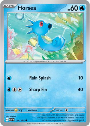 Horsea (116) Reverse Holofoil - 151