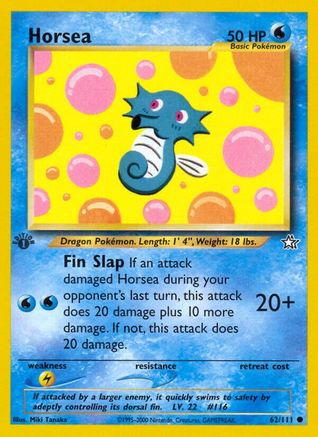 Horsea (62) (1st Edition) - Neo Genesis
