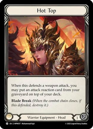 Hot Top (MPW017) Cold Foil - Mastery Pack Warrior