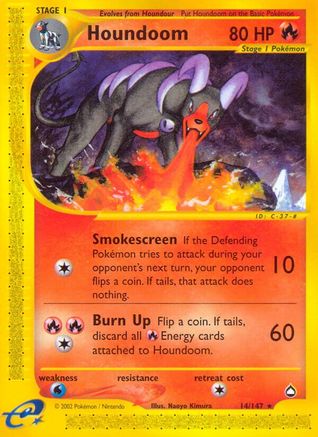 Houndoom (14) Reverse Holofoil - Aquapolis