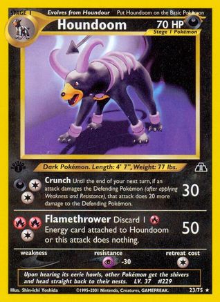 Houndoom (23) (1st Edition) - Neo Discovery