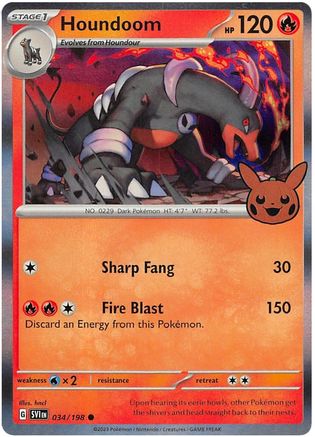 Houndoom (34) Holofoil - Trick or Trade BOOster Bundle
