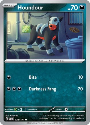 Houndour (132) - Obsidian Flames