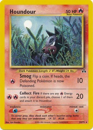 Houndour (24) (Unlimited) - Neo Discovery