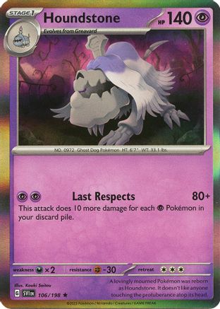 Houndstone (106) Holofoil - Scarlet & Violet