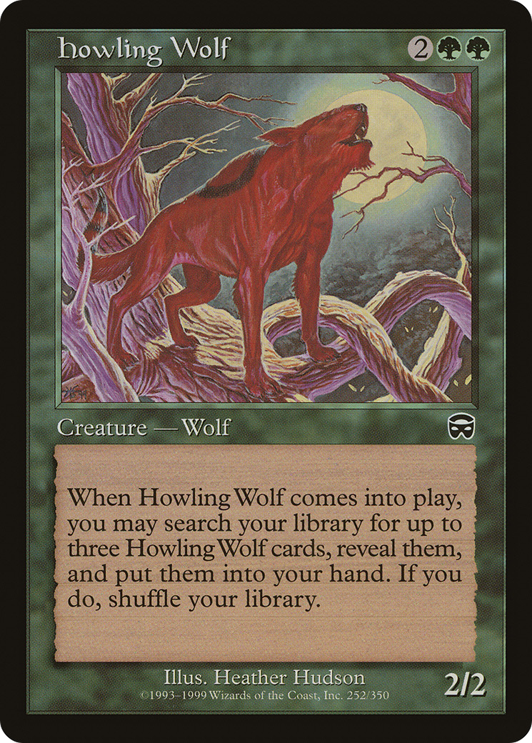 Howling Wolf (252) Foil - Mercadian Masques