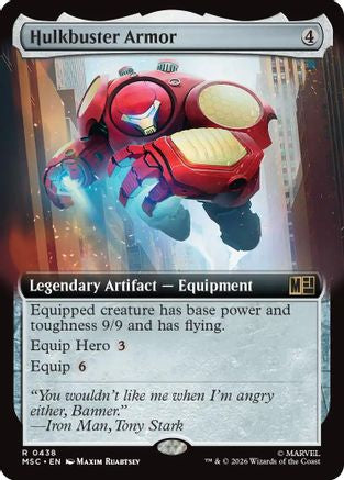 Hulkbuster Armor (Extended Art) (438) - Commander: Marvel Super Heroes