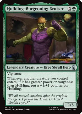 Hulkling, Burgeoning Bruiser (173) Foil - Marvel Super Heroes