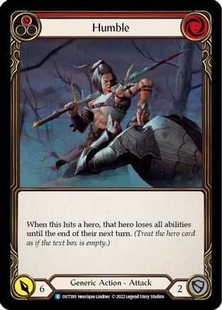 Humble (Red) (OUT189) Rainbow Foil - Outsiders