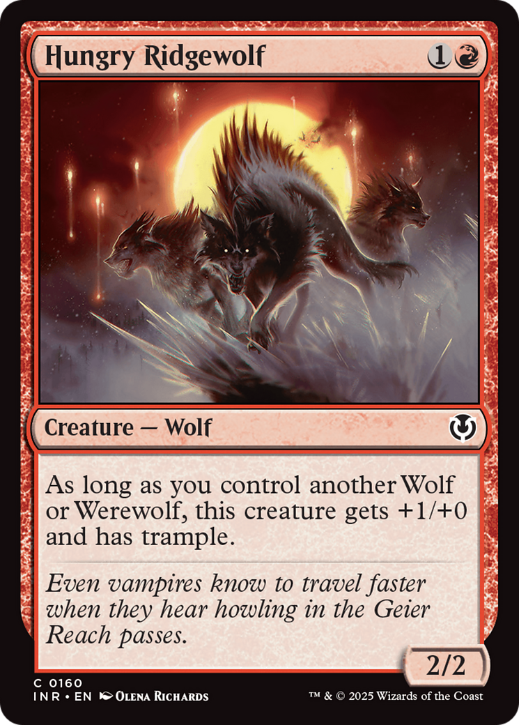 Hungry Ridgewolf (160) Foil - Innistrad Remastered