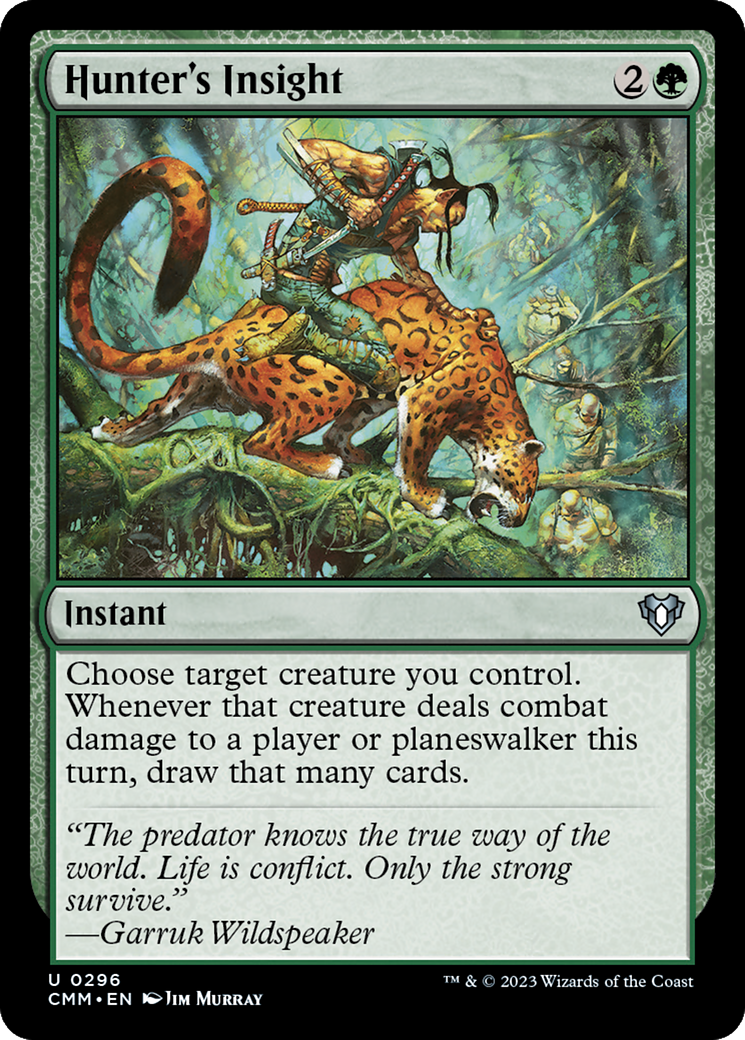 Hunter's Insight (296) Foil - Commander Masters