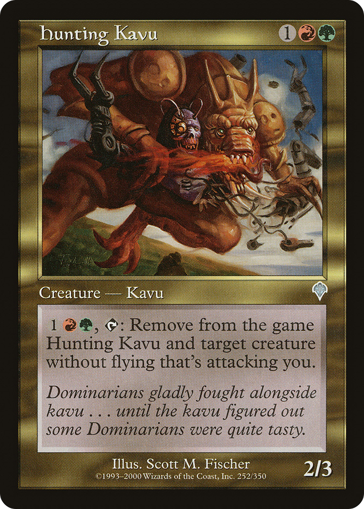 Hunting Kavu (252) Foil - Invasion