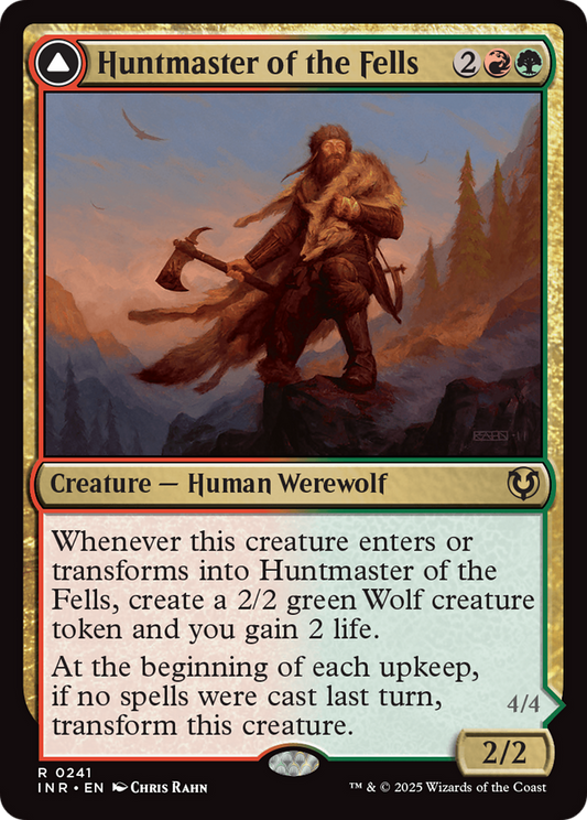 Huntmaster of the Fells // Ravager of the Fells (241) Foil - Innistrad Remastered