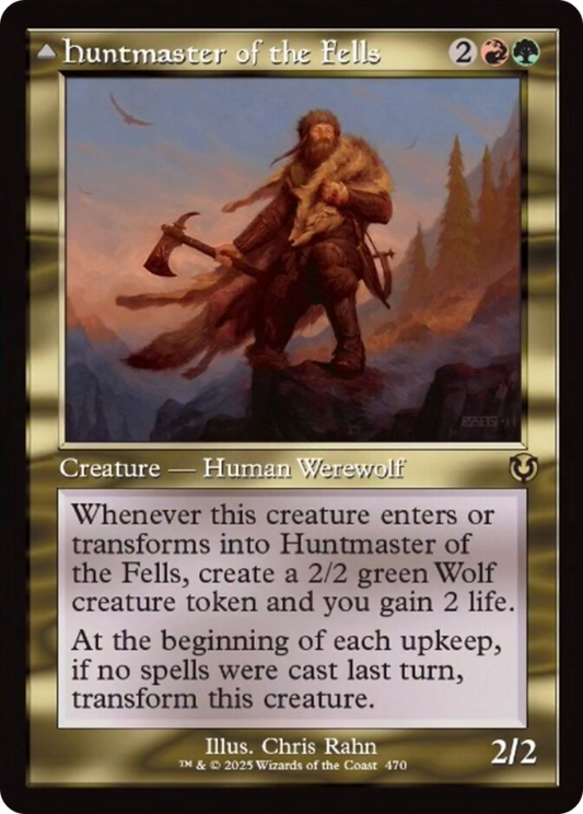 Huntmaster of the Fells // Ravager of the Fells (Retro) (470) Foil - Innistrad Remastered
