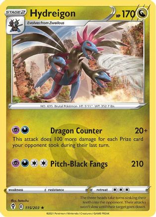 Hydreigon (115) Holofoil - Evolving Skies