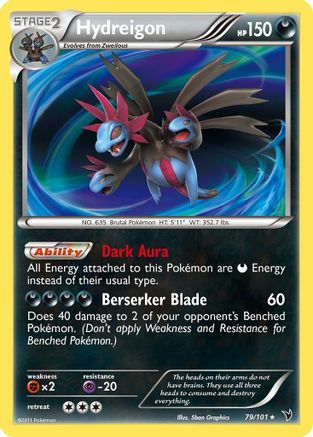 Hydreigon (79) Reverse Holofoil - Noble Victories