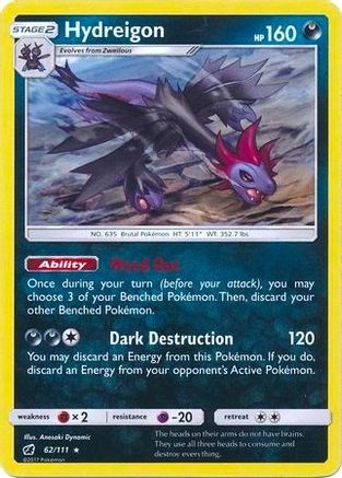 Hydreigon (Cracked Ice Holo) (Deck Exclusives) (62) Holofoil - Crimson Invasion
