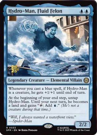 Hydro-Man, Fluid Felon (Prerelease) (033) Foil - Marvel's Spider-Man