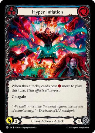 Hyper Inflation (Blue) (PEN284) Rainbow Foil - Compendium of Rathe