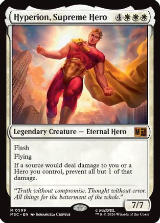 Hyperion, Supreme Hero (599) Foil - Commander: Marvel Super Heroes