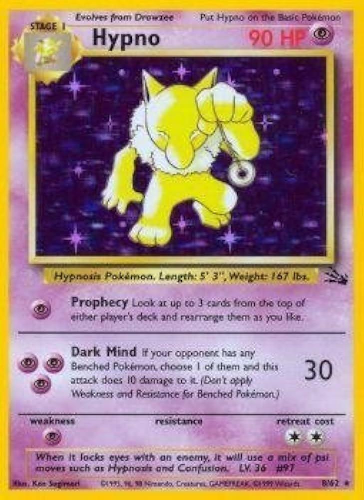 Hypno (8) (Unlimited) Holofoil - Fossil