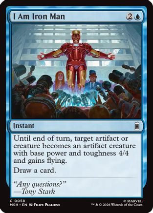 I Am Iron Man (058) Foil - Marvel Super Heroes