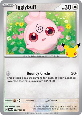 Igglybuff (120) Holofoil - 30th Celebration