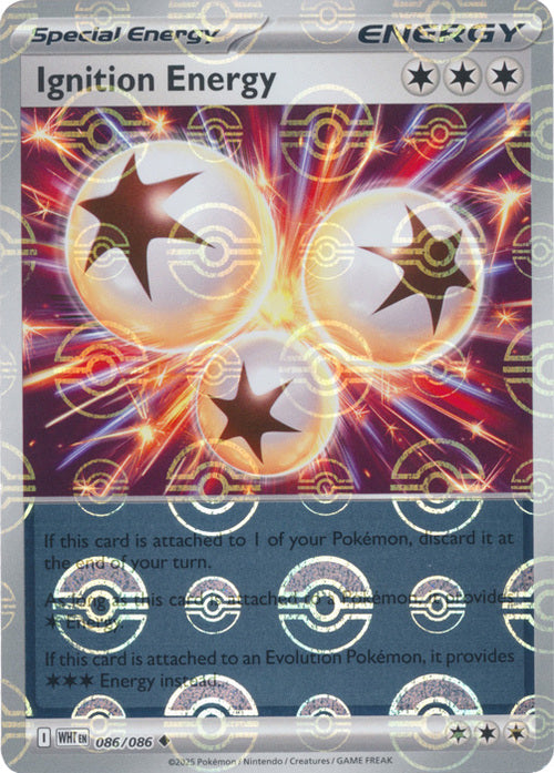 Ignition Energy (Poke Ball Pattern) (86) Reverse Holofoil - White Flare