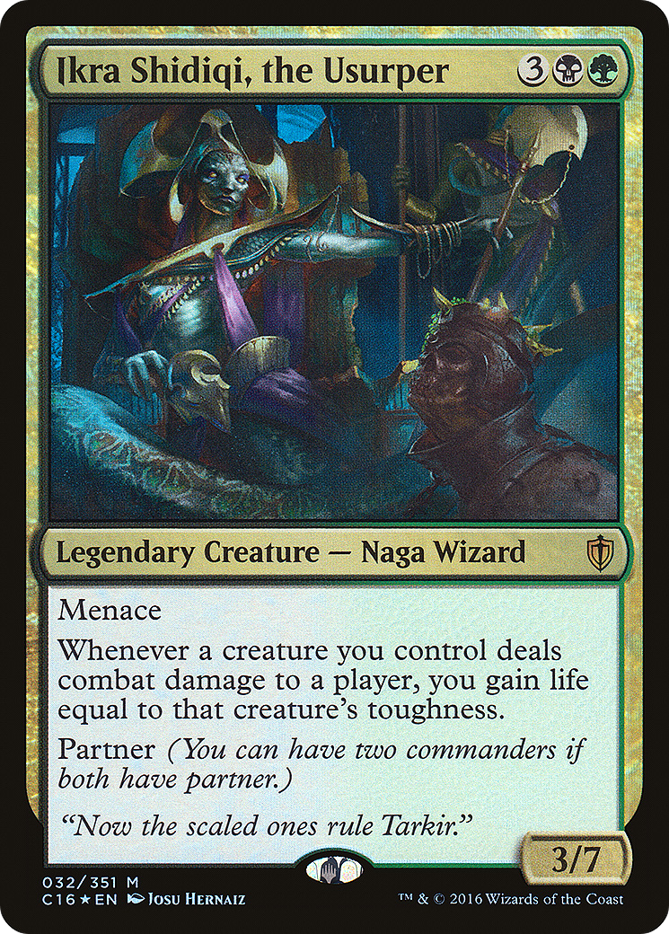 Ikra Shidiqi, the Usurper (032) Foil - Commander 2016