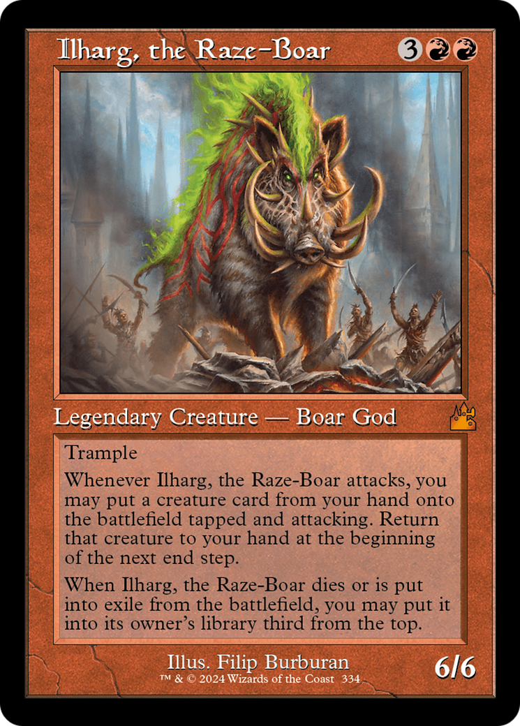 Ilharg, the Raze-Boar (Retro) (334) - Ravnica Remastered
