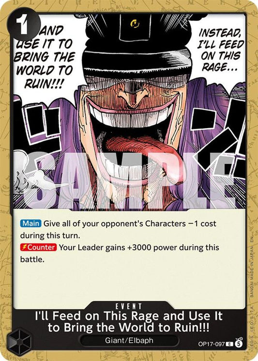 I'll Feed on This Rage and Use It to Bring the World to Ruin!!! (OP17-097)