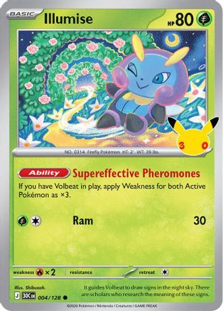 Illumise (4) Holofoil - 30th Celebration