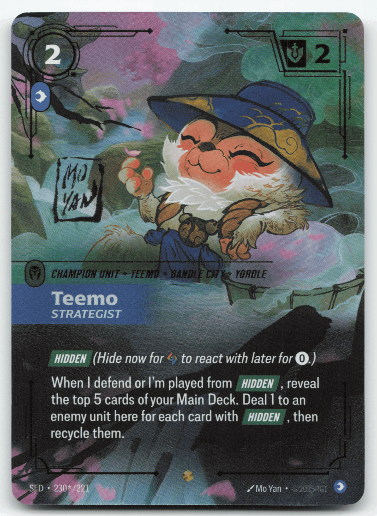 Teemo – Strategist (Signature Scan) (230) Foil - Spiritforged
