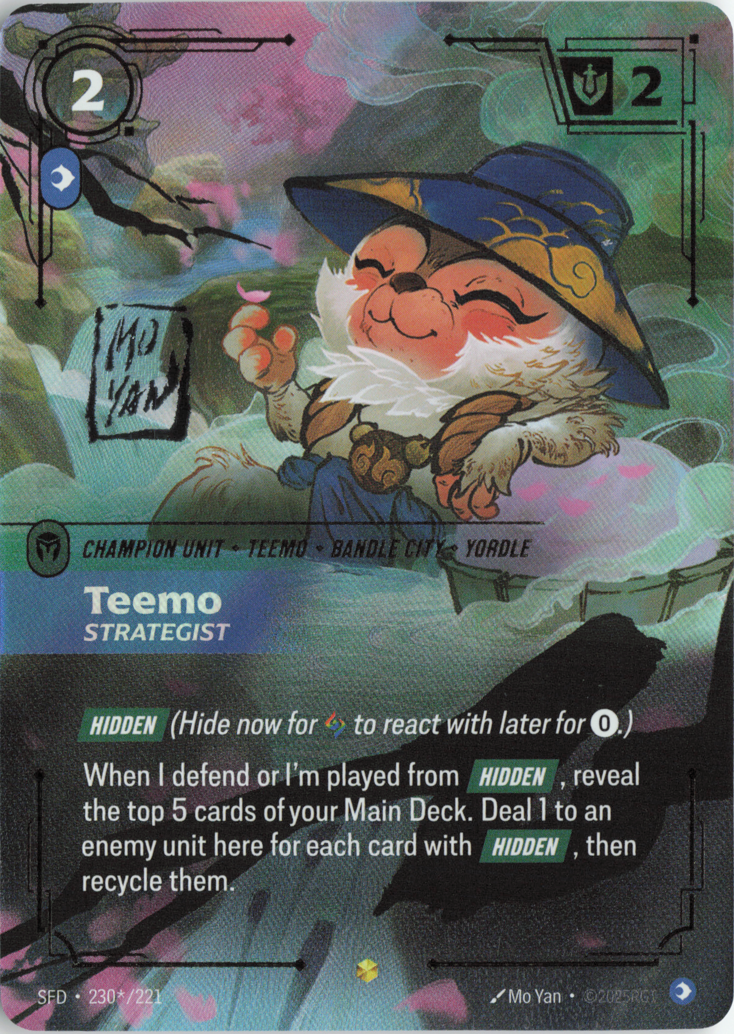Teemo – Strategist (Signature Scan) (230) Foil - Spiritforged