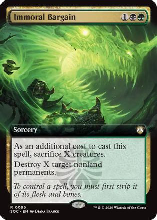 Immoral Bargain (Extended Art) (095) - Commander: Secrets of Strixhaven