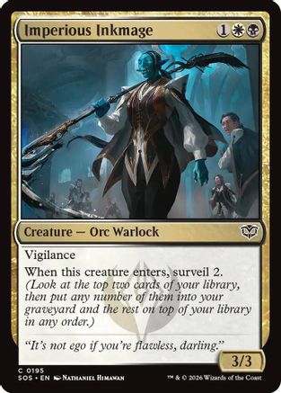 Imperious Inkmage (195) Foil - Secrets of Strixhaven