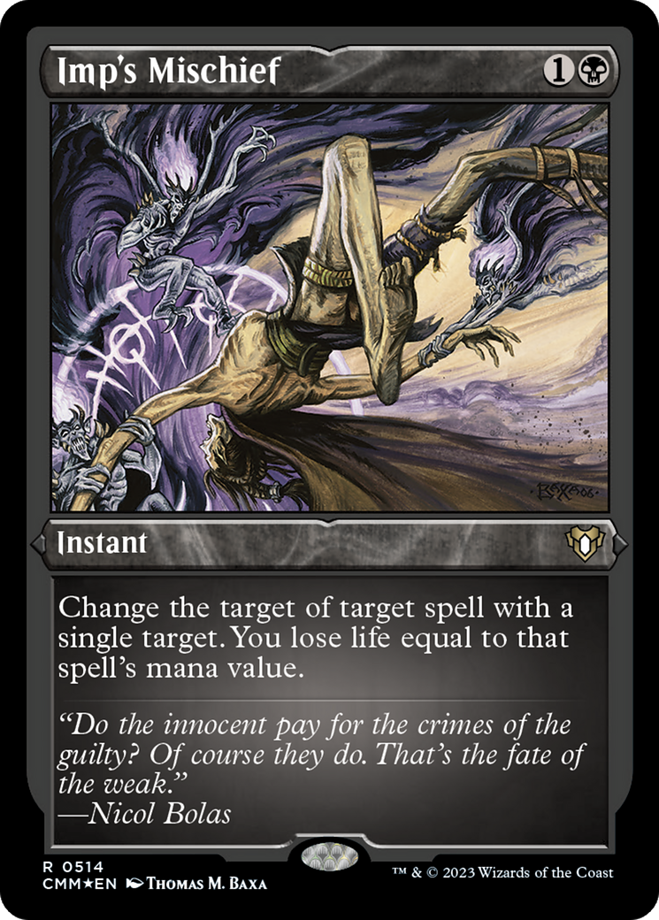 Imp's Mischief (514) Etched Foil - Commander Masters