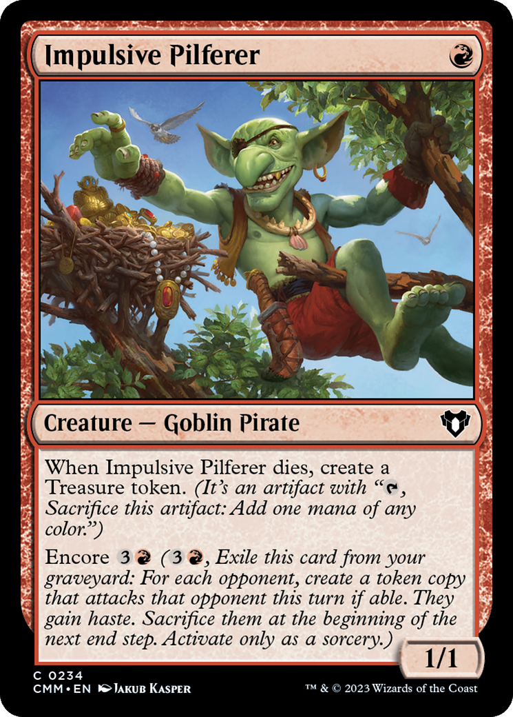 Impulsive Pilferer (234) - Commander Masters
