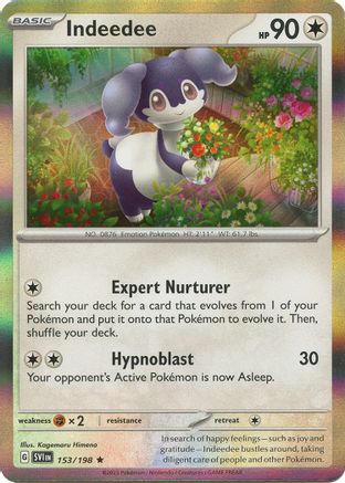 Indeedee (153) Holofoil - Scarlet & Violet