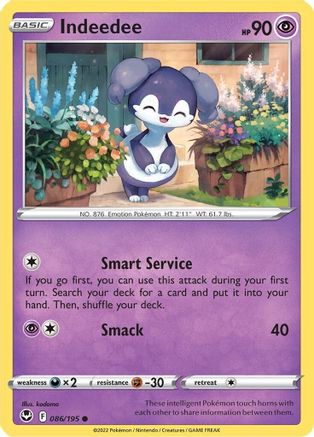 Indeedee (86) Reverse Holofoil - Silver Tempest