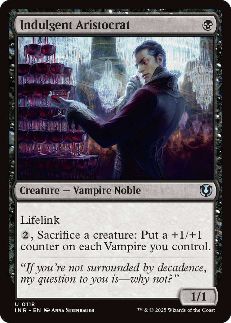 Indulgent Aristocrat (118) Foil - Innistrad Remastered