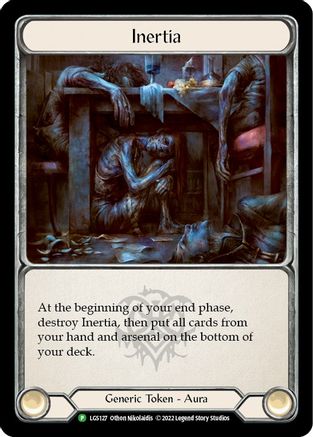 Inertia // Ponder (LGS127) Cold Foil - Flesh and Blood: Promo Cards