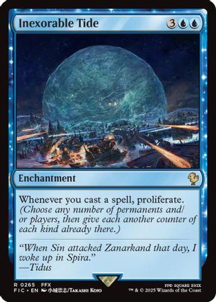 Inexorable Tide (265) Surge Foil - Commander: FINAL FANTASY