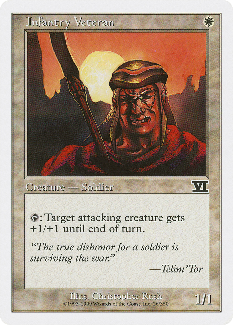 Infantry Veteran (026) - Classic Sixth Edition
