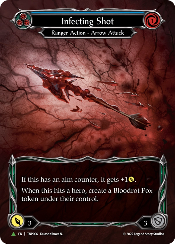 Infecting Shot (Blue) (Marvel) (TNP006) Cold Foil - Flesh and Blood: Promo Cards
