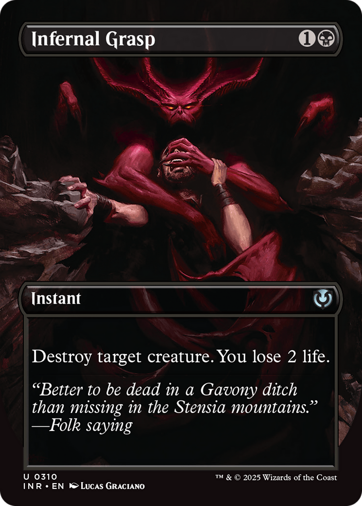 Infernal Grasp (Borderless) (310) - Innistrad Remastered